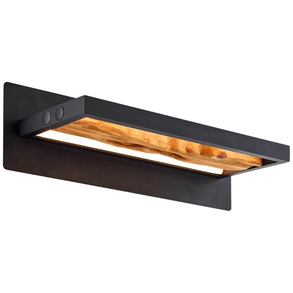 LED bedside lamp Chaumont with wood Brilliant 4004353411779