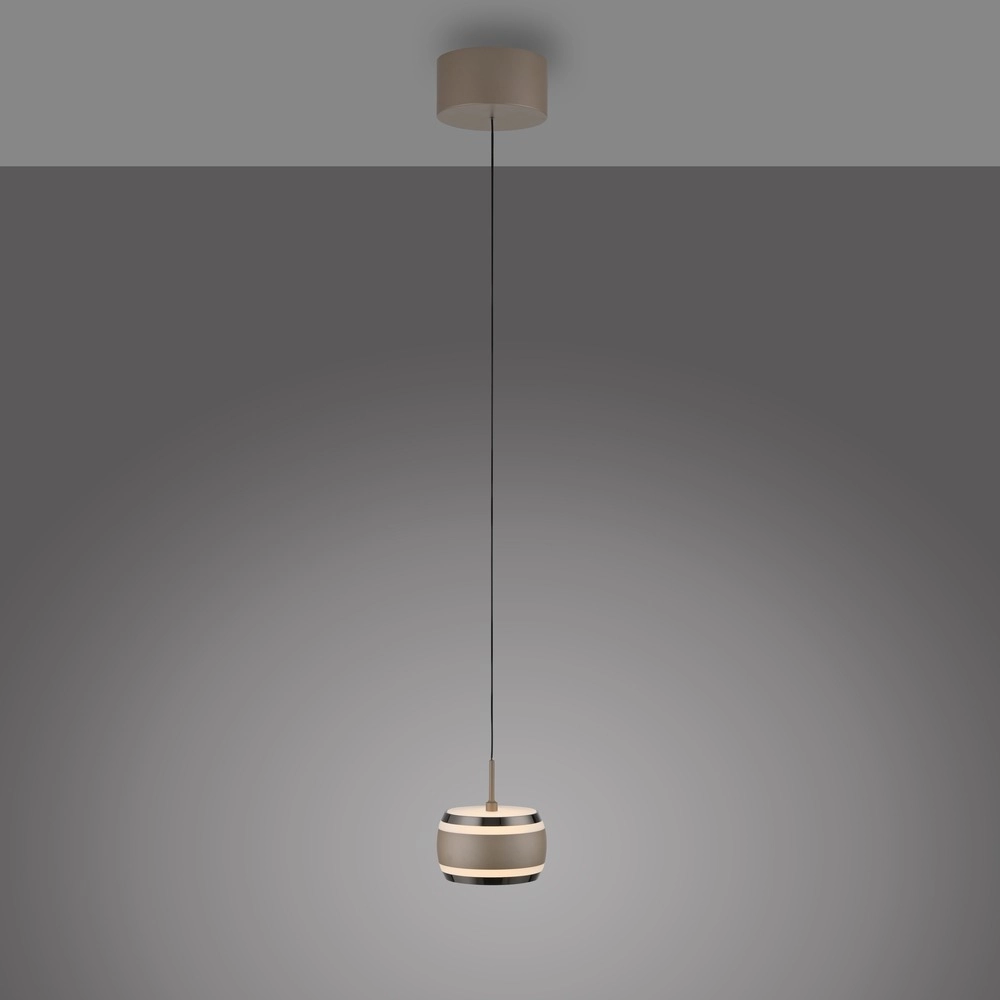 Sleek LED pendant Pure Falling Rings Bronce Paul Neuhaus 4012248396568