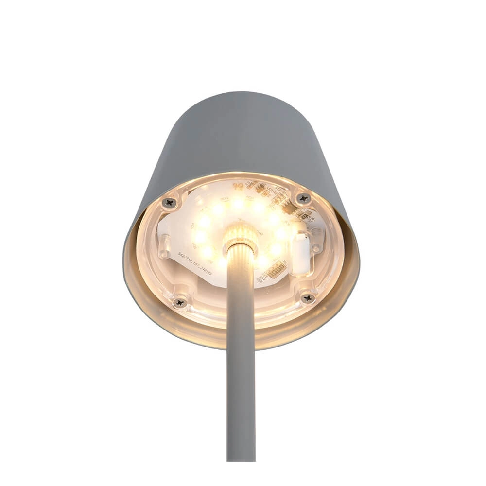 Rechargeable table lamp Diaz grey Trio 4017807644814