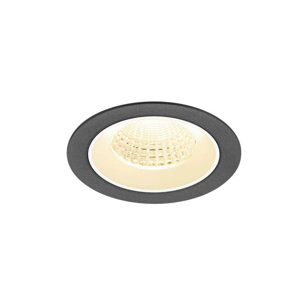 Recessed spotlight Numinos M black/white 3000K - 55deg
