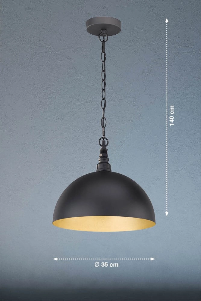Industrial hanging lamp Leitung Ø 35cm Fischer & Honsel 4003694606462