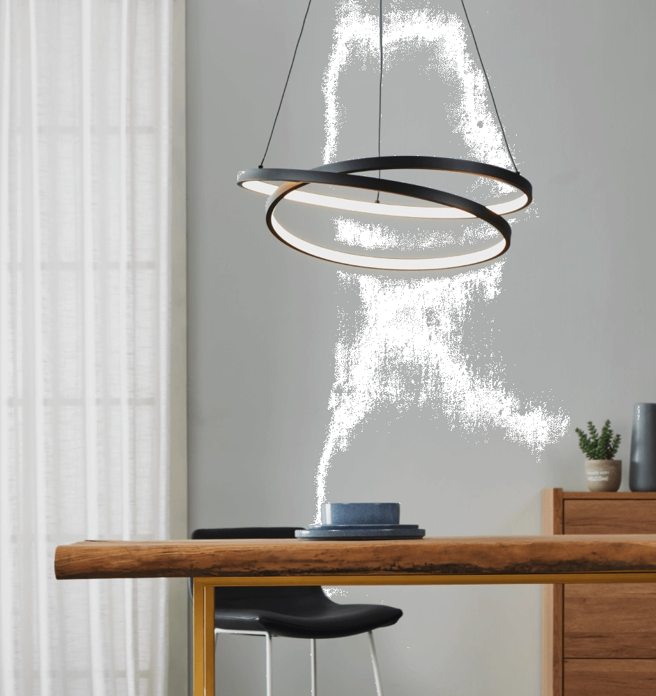 Design LED pendant light Ruotale Ø 55cm Eglo 9008606239931