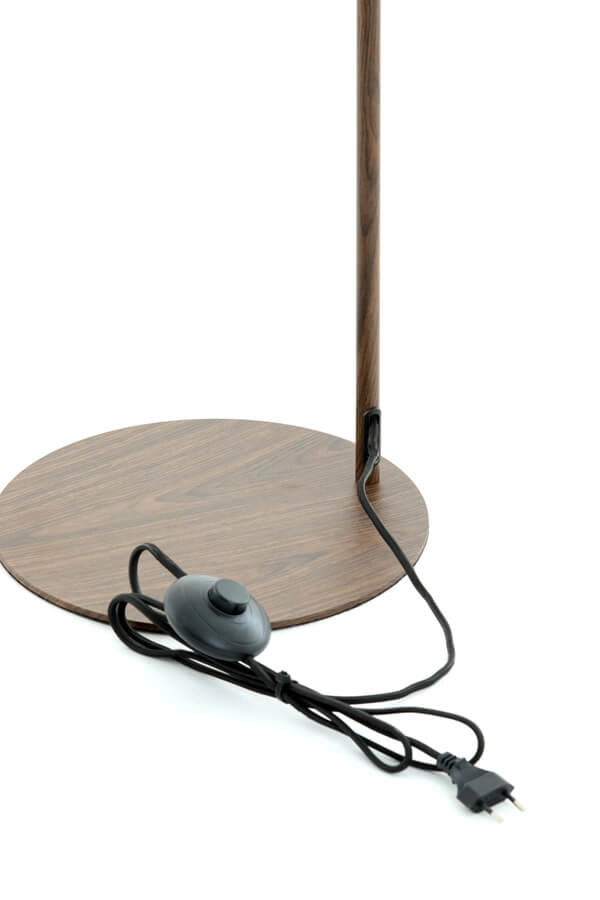 Floor lamp Donio dark wood print Light & Living 8717807759568