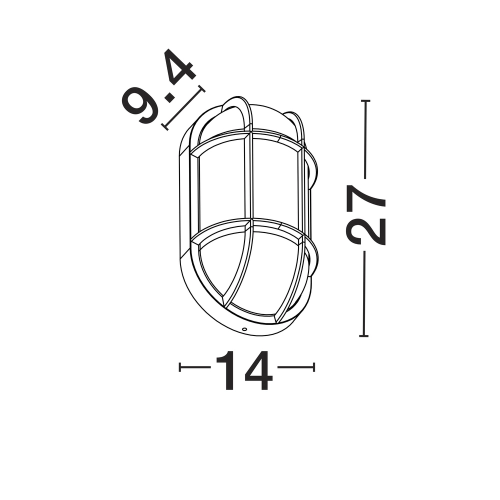 Bulkhead Amel Classic anthracite Lyora 5212017449399