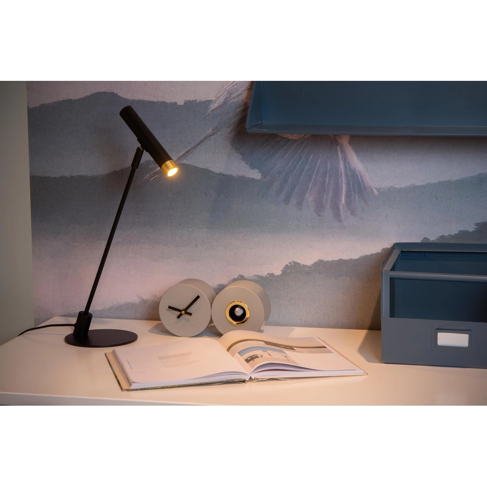 Desk lamp Alec Design black Lucide 5411212031969