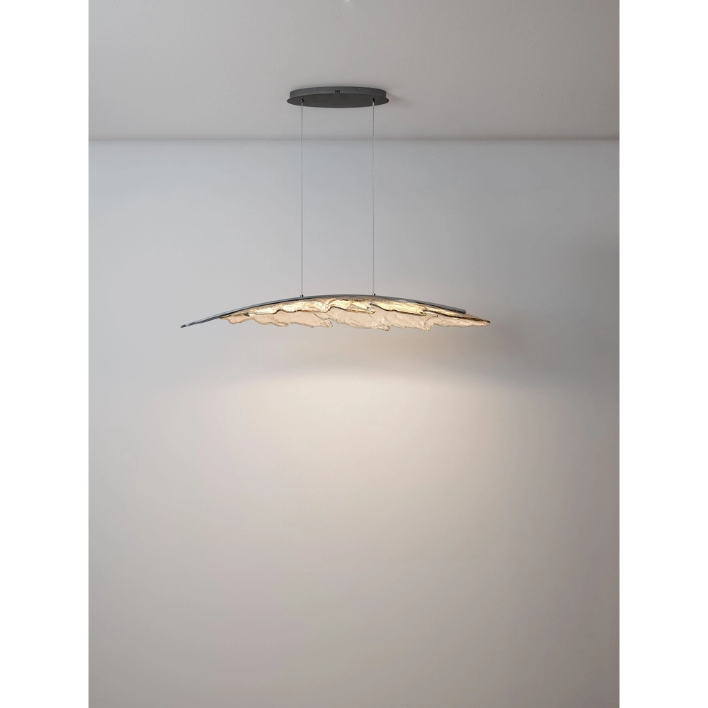 Design pendant lamp Amado anthracite with mocha 131.5cm Lyora 5212063500280