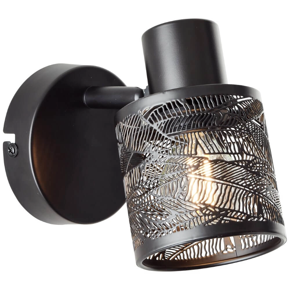 Black wall light Bano Brilliant 4004353413469