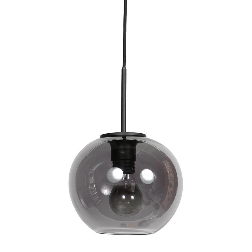Pendant lamp HaloSwap with 1 ball of smoke glass Ø 20cm Steinhauer 8712746179736