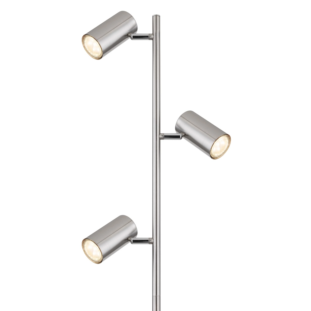 Floor lamp 3-lights Robby nickel Globo 9007371428854