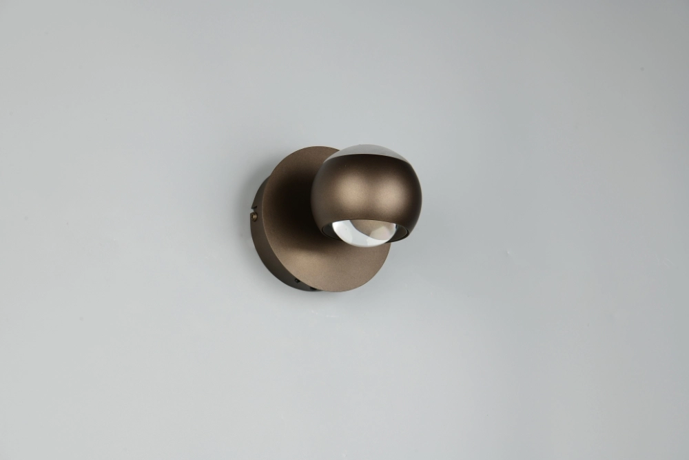 Led wall lamp Orbit Platinum Brown Trio 4017807686630