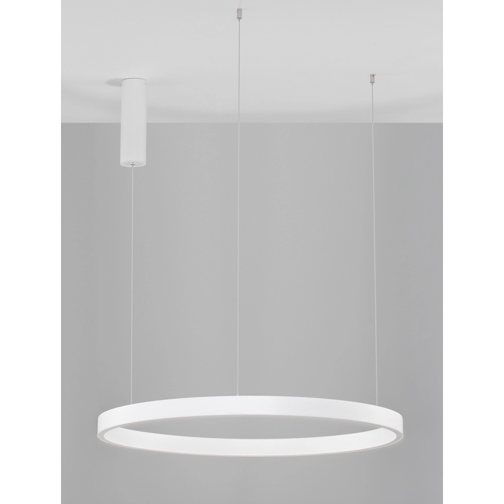 Design pendant lamp Elowen white Ø 80cm Lyora 5212017439086