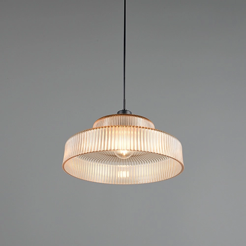Classic pendant lamp Abella Amber glass Trio 4017807682021