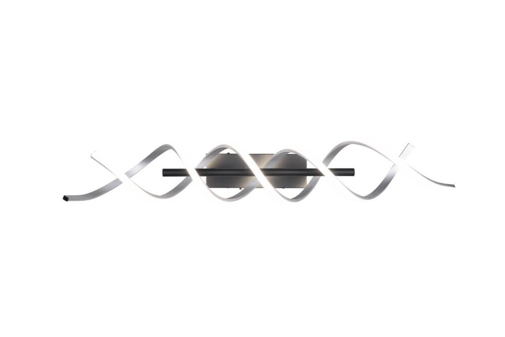 Designer ceiling lamp Sequence brushed metal Trio 4017807540741