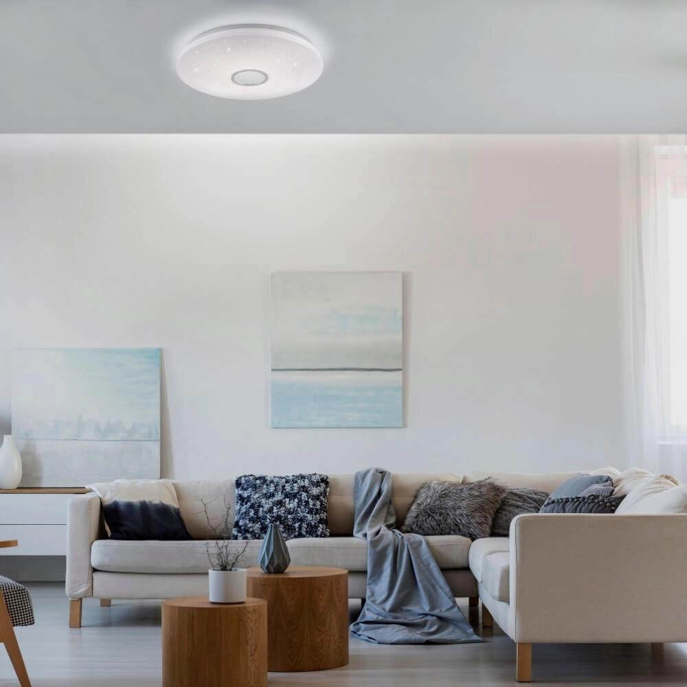 Ceiling lamp Jonas 59cm - 3000-5000K star effect white Just Light 4043689947095