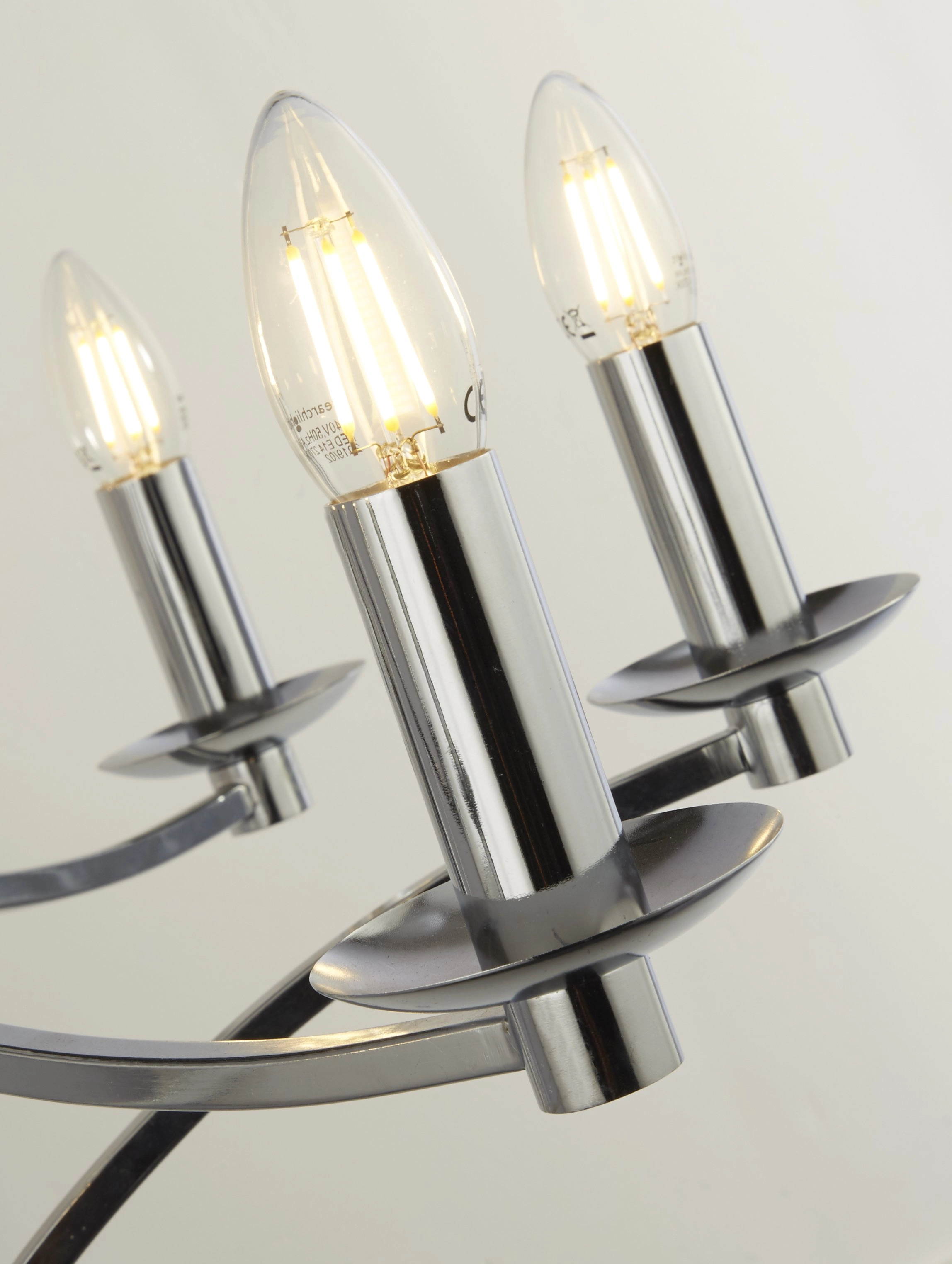 12-light chandelier Ascot Searchlight 5053423174174