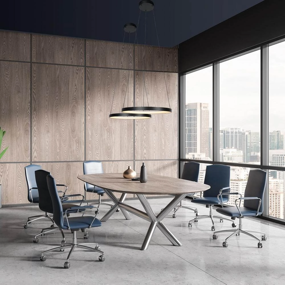 Sleek pendant lamp Lumex round Ø 58cm Steinhauer 8712746177992