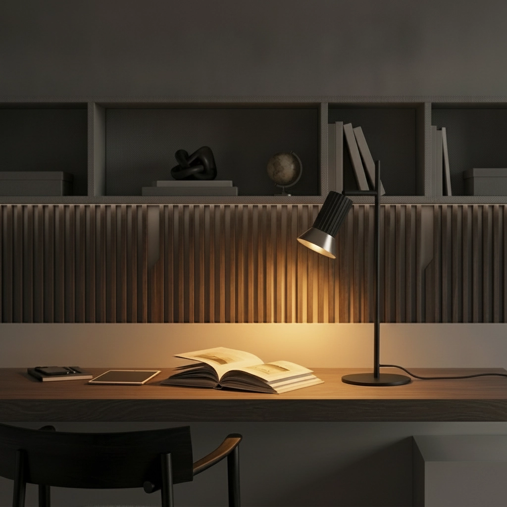 Design table lamp Luvia black with bronze