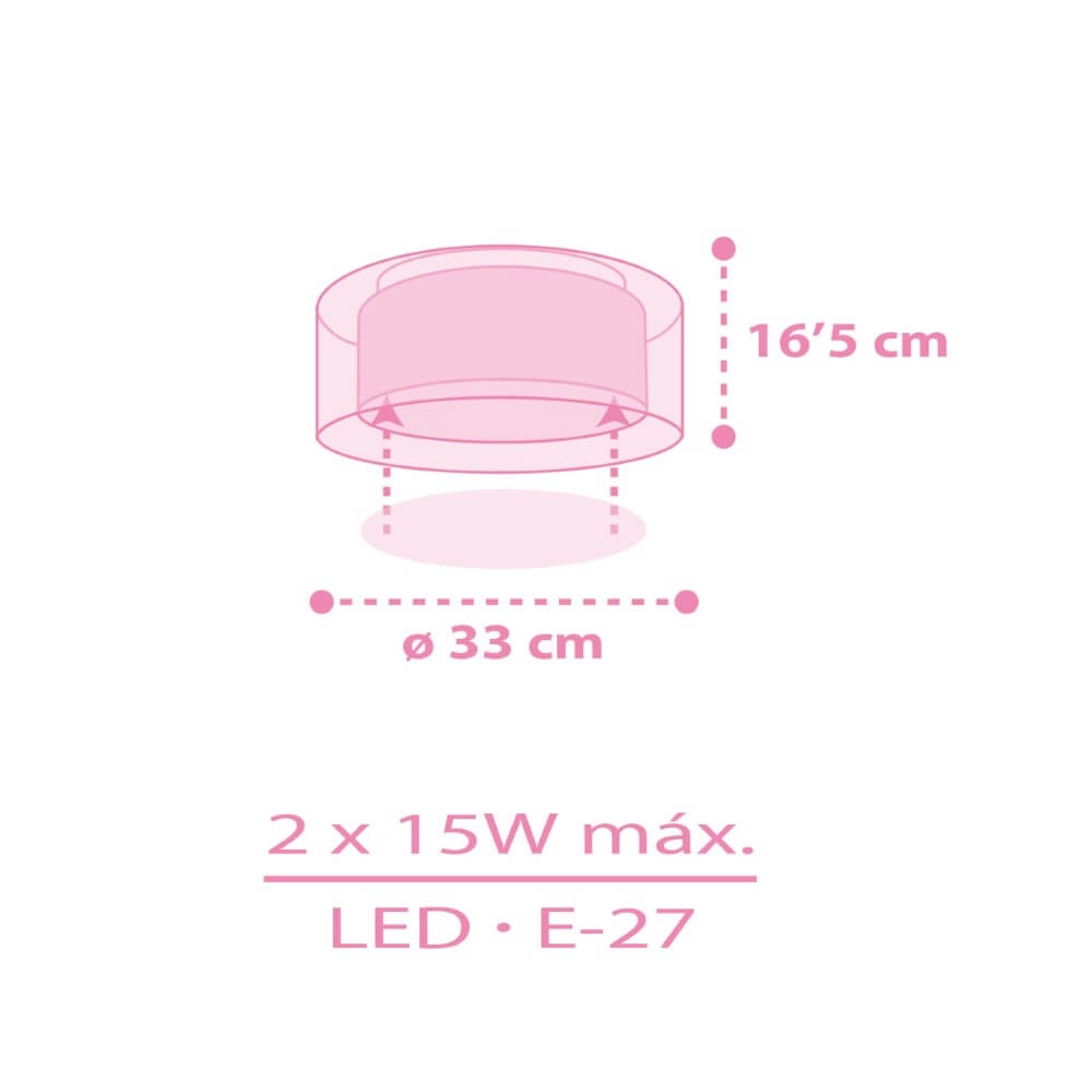 Ceiling lamp Unicorns Ø 33cm Dalber 8420406003160