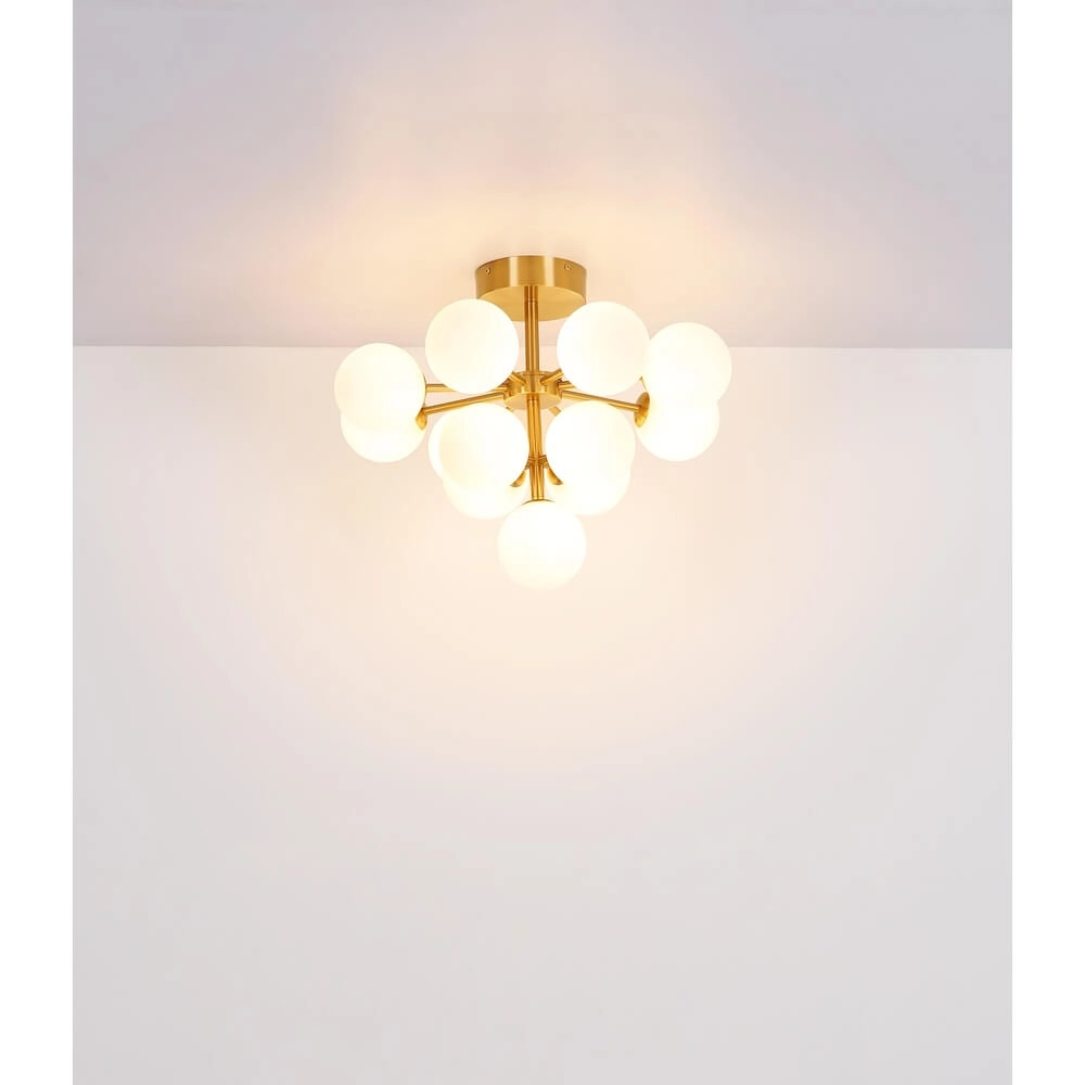 Golden ceiling lamp Grappy 13-light Globo 9007371453122