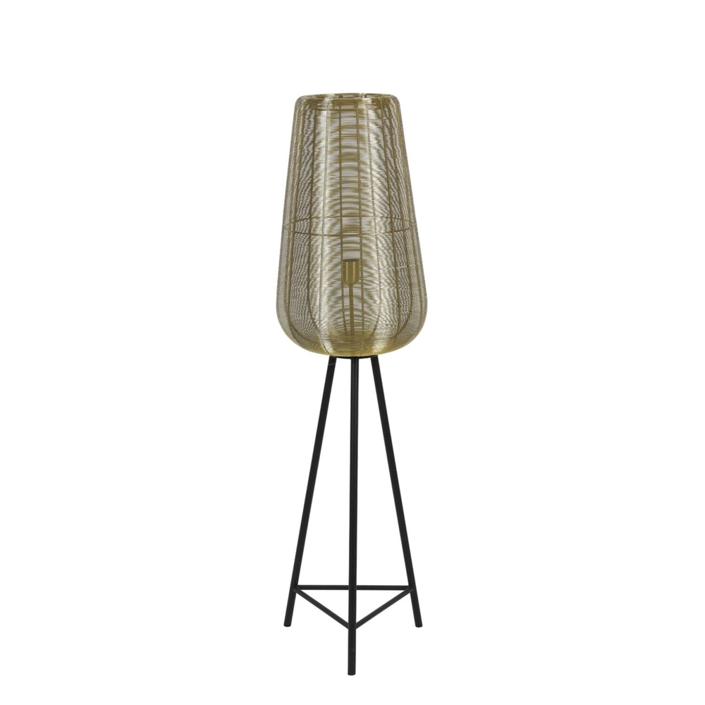 Tripod floor lamp Adeta gold 135cm
