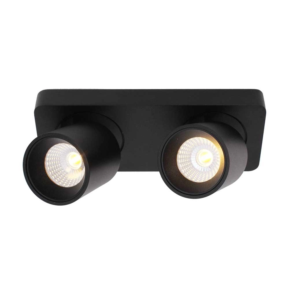 Double LED spot Laguna 2-light black