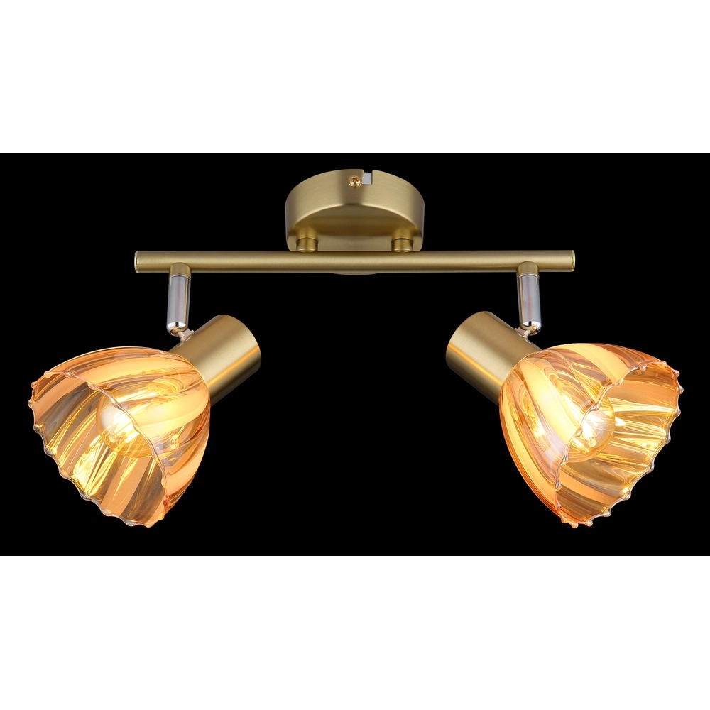 Ceiling lamp 2-lights Zachery Gold Globo 9007371533497