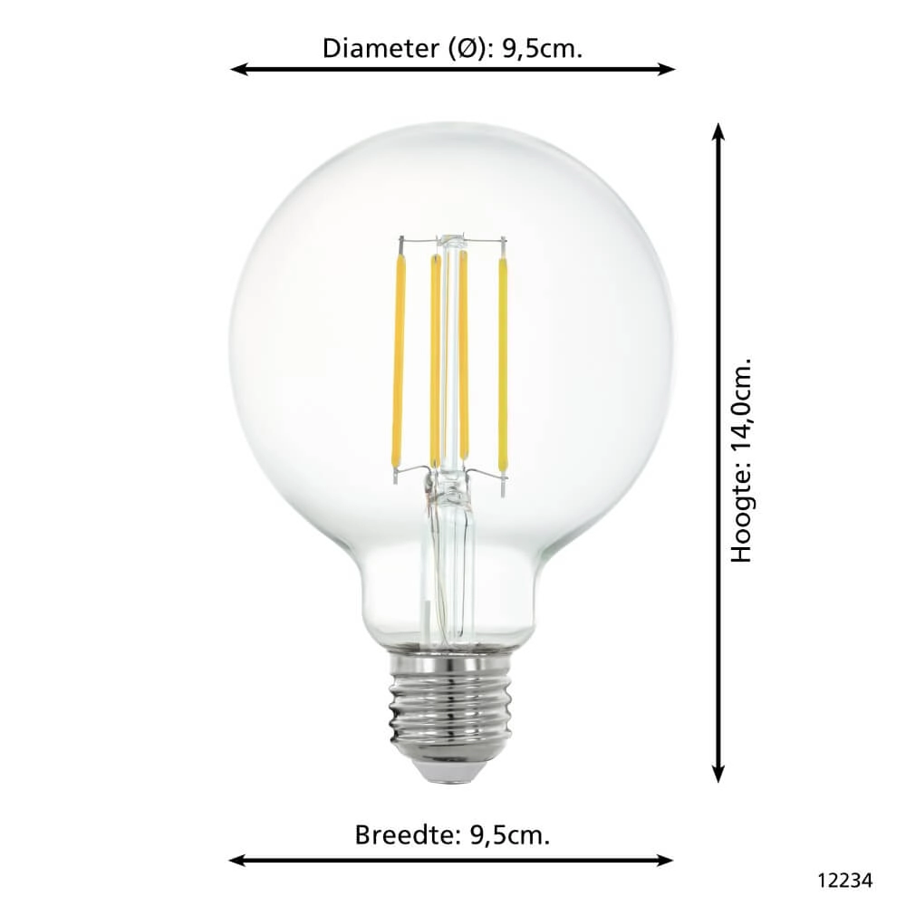 LED lamp bulb Zigbee - E27 - 6 watt - 4000K - G95 Eglo 9002759122348