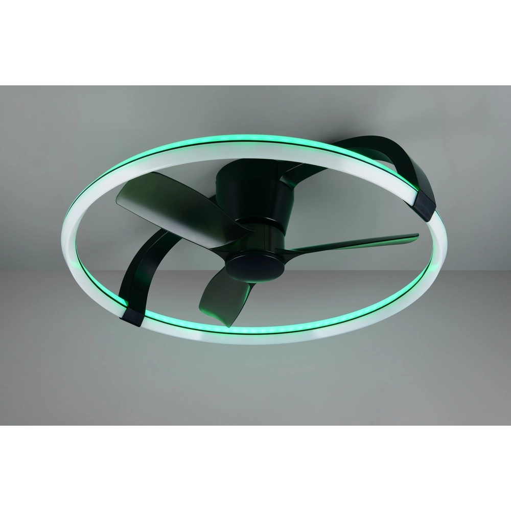 Smarthome fan Stockholm black Ø 73,5 Tuya Trio 4017807693133