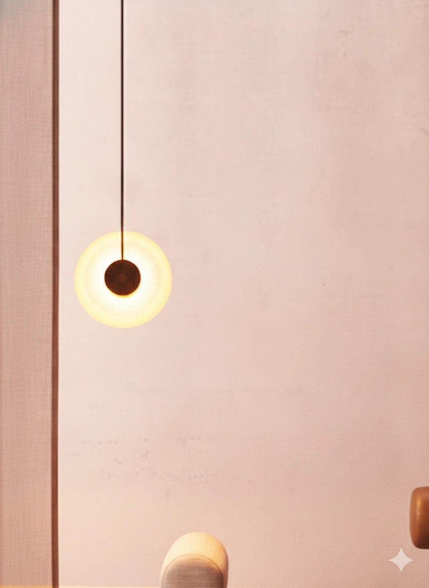 Unique pendant lamp Ballet black 1-light