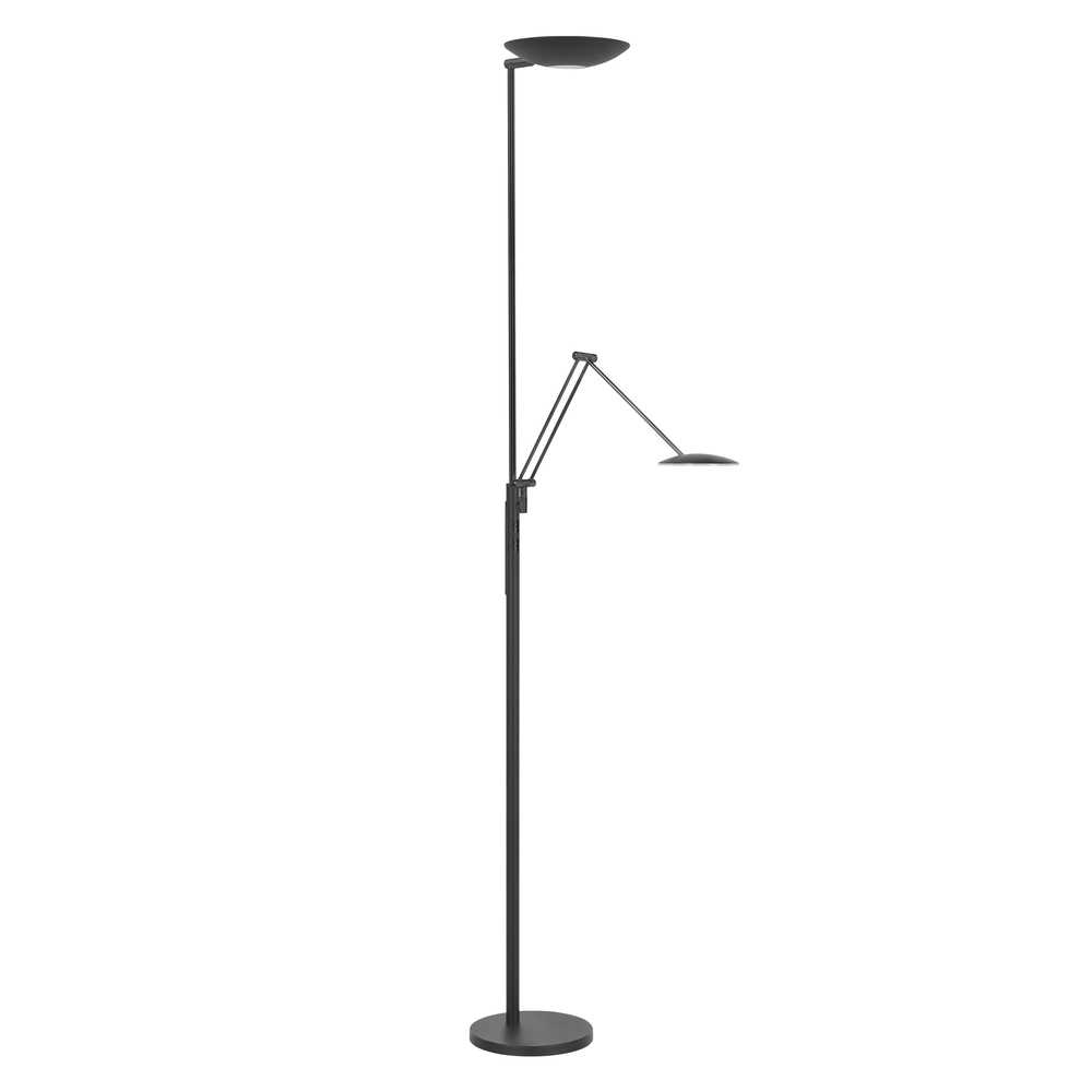Classic reading lamp Geneva black Ø 23cm