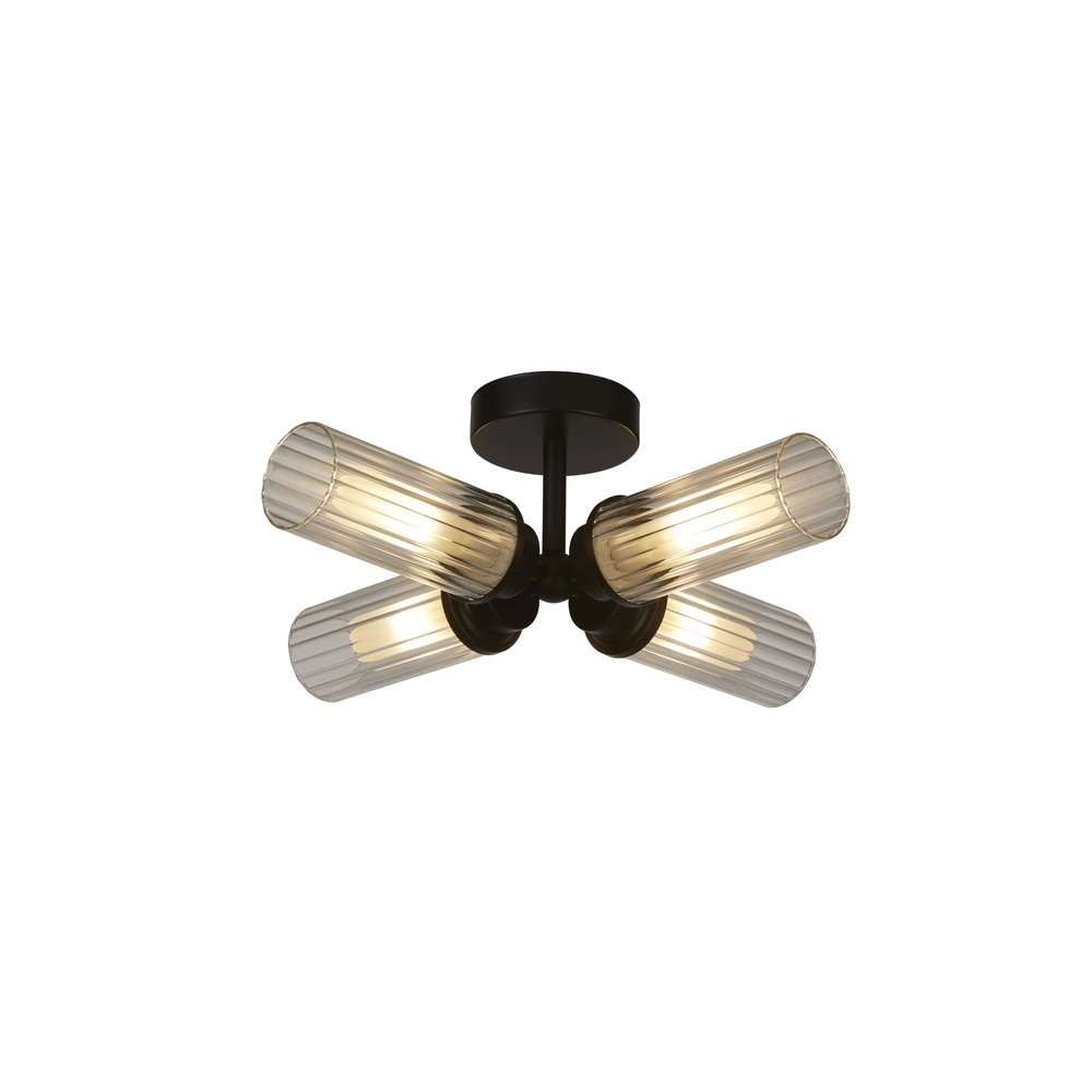 4-light ceiling lamp Imperial black