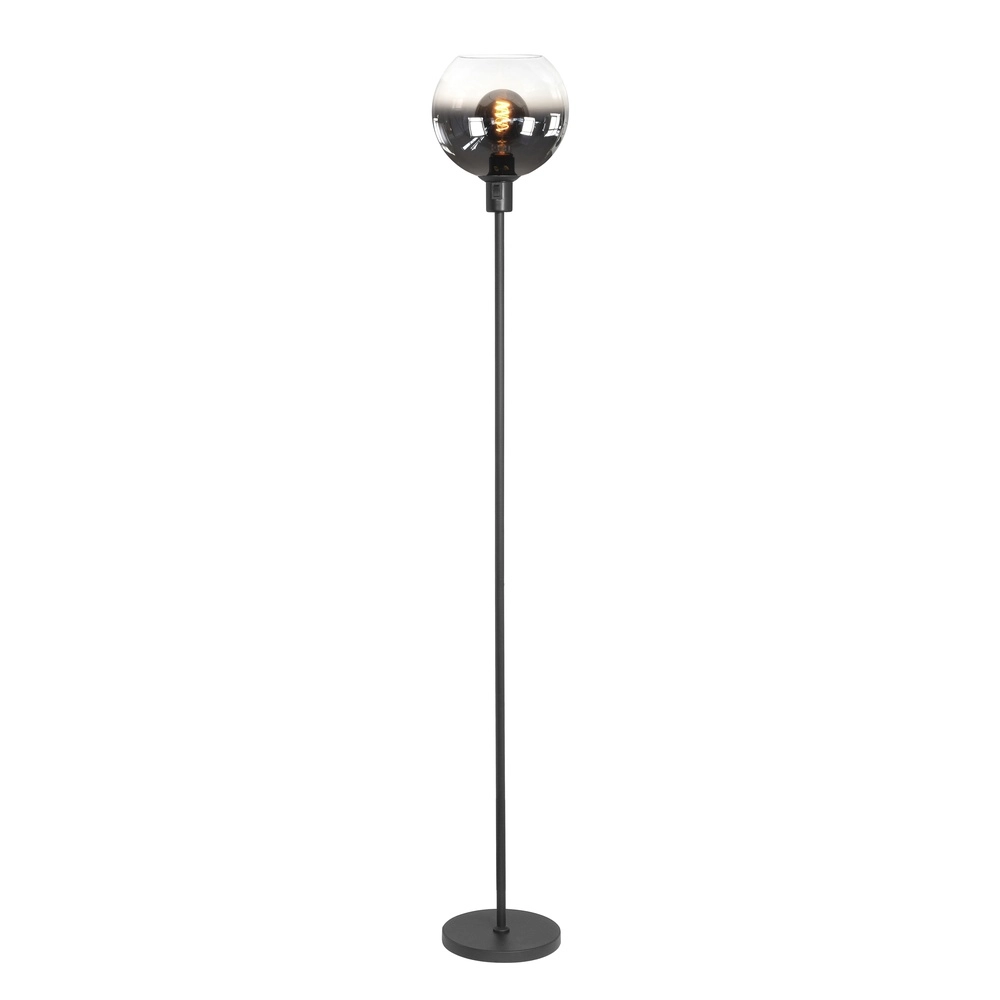 Design floor lamp Fantasy smoke and clear glass
