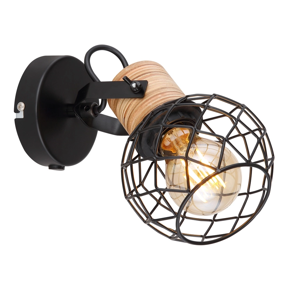 Wall lamp Lacky Black