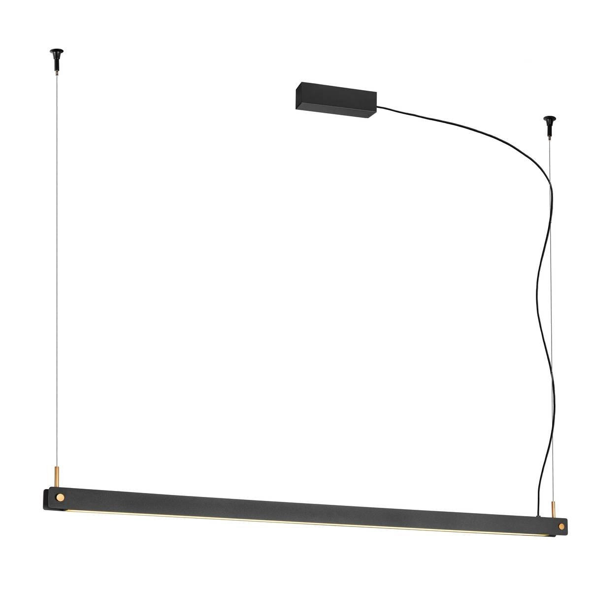 Led pendant light Noya 120cm black