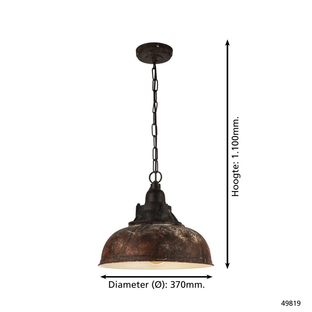 Pendant lamp Grantham 37cm Eglo 9002759498191