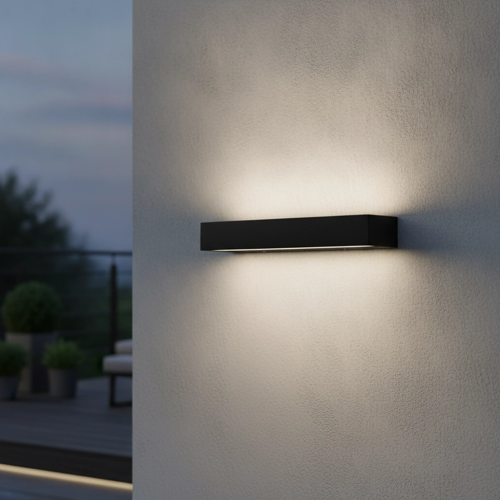 Sleek wall lamp Lane black 36cm - 28W