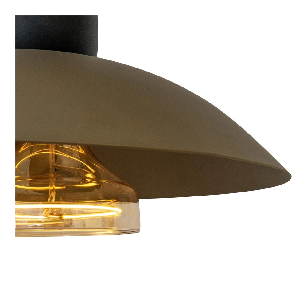 Pendant lamp Grantham coffee brown Lucide 5411212212375
