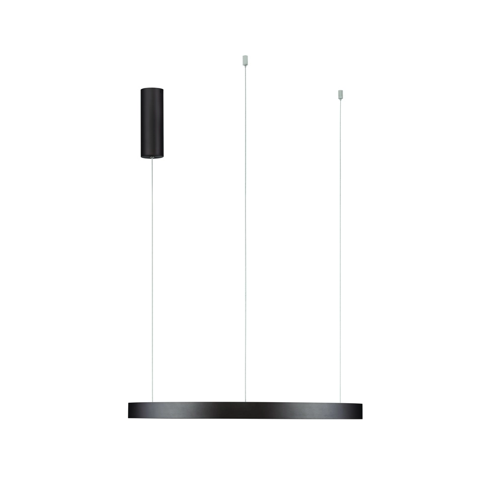 Sleek pendant lamp Perrine Ø 60cm coffee brown Lyora 5212017438935