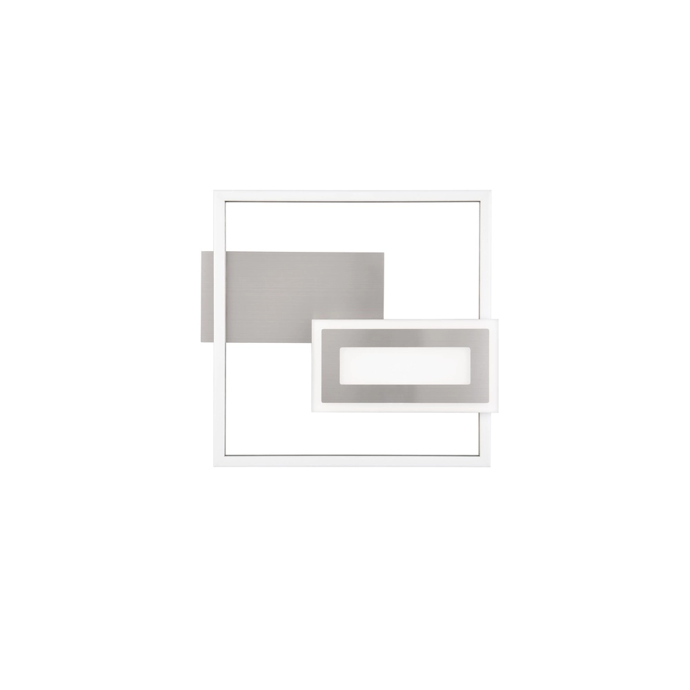 Square ceiling lamp Spiro nickel 30cm Trio 4017807612431