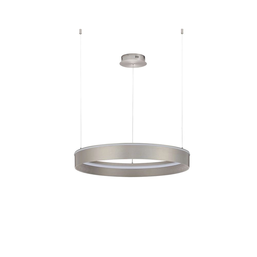 Modern pendant lamp Olivia nickel Ø 78cm Lyora 5212017494221