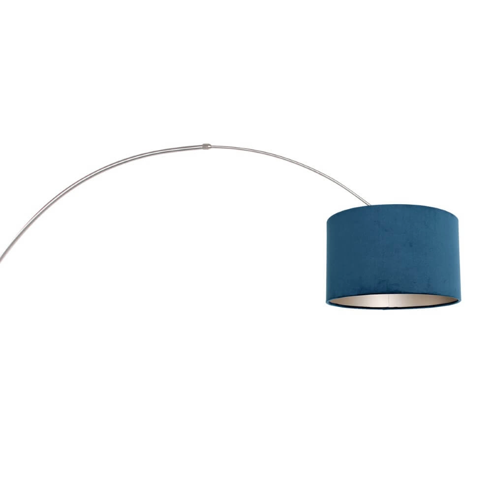 Wall arc lamp Sparkled Stainless steel with blue Steinhauer 8712746147346