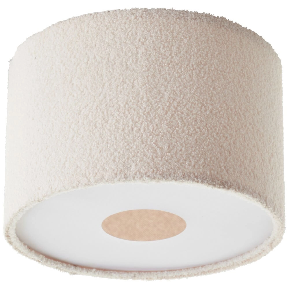 Cream ceiling lamp Teddy Ø 35cm Brilliant 4004353447242
