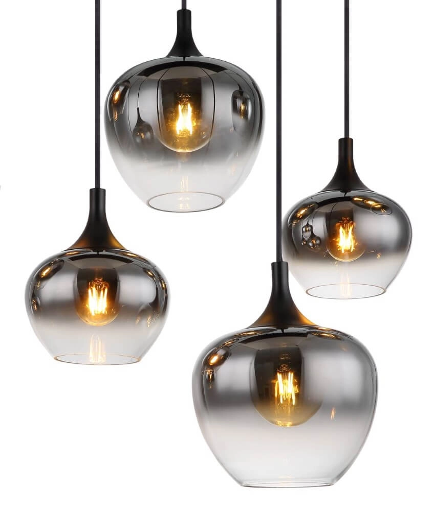Straight pendant lamp Maxy 8-light Globo 9007371438402