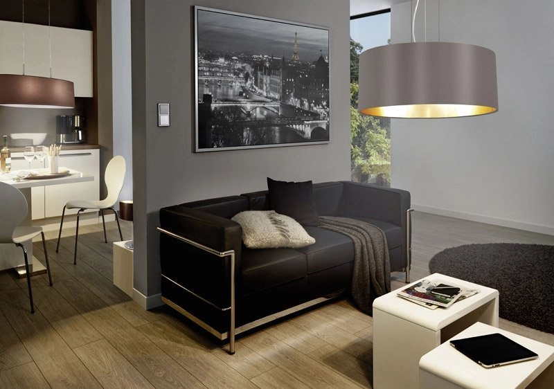 Pendant lamp Maserlo 53cm cappucino with gold Eglo 9002759316082