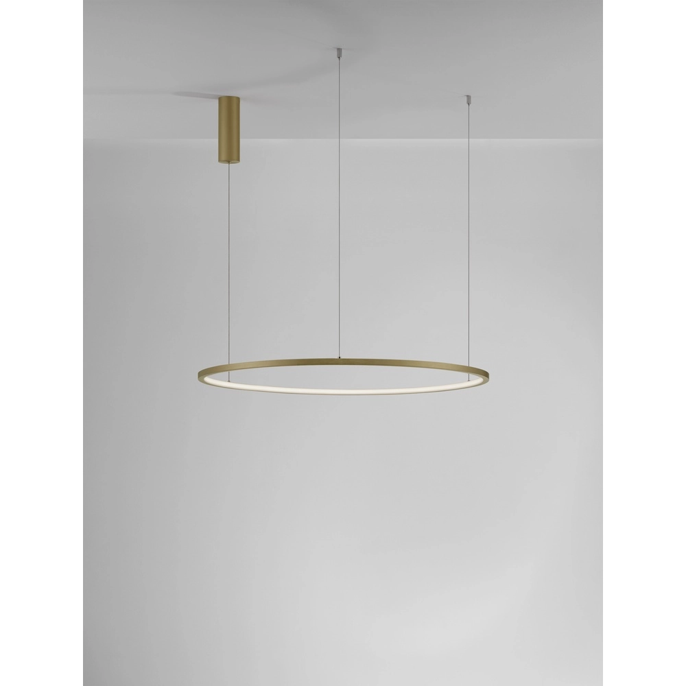 Round pendant lamp Tarquin gold Ø 80cm Lyora 5212017438317