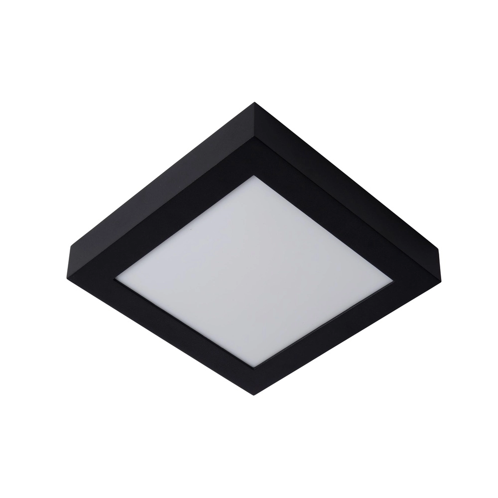 Ceiling light Brice-Led 22cm square IP44 black