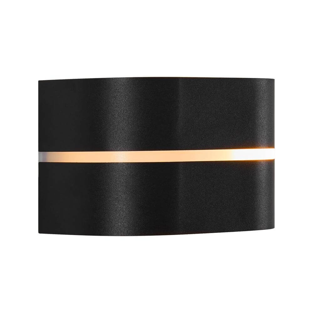 Sleek wall lamp Sibelis black