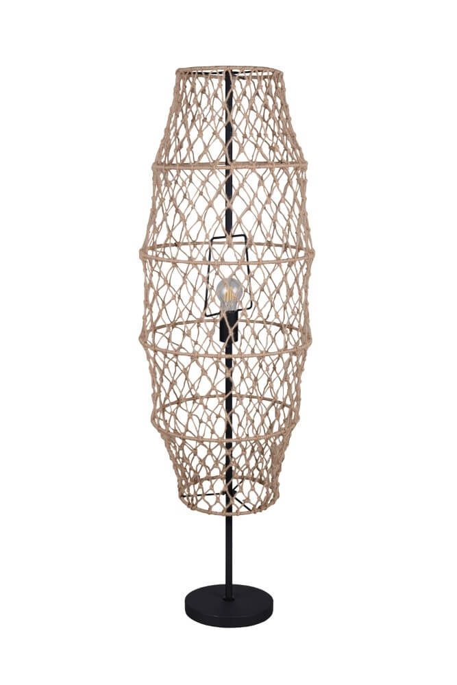 Rattan floor lamp Hive Ø 38cm Trio 4017807637243