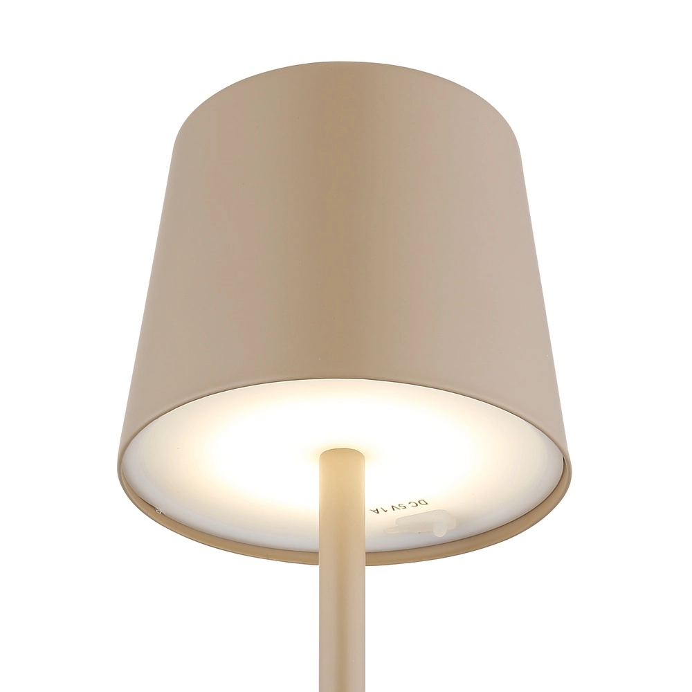 Modern table lamp Vancouver Sand Brown Rechargeable Globo 9007371525478