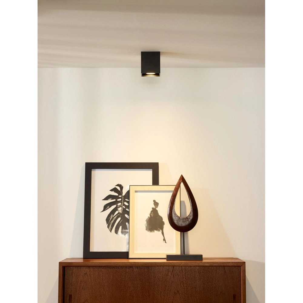 Ceiling spotlight Bodi Square Black Lucide 5411212091567